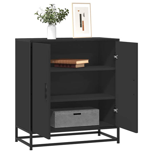 Skjenk Svart 68x35x76 cm