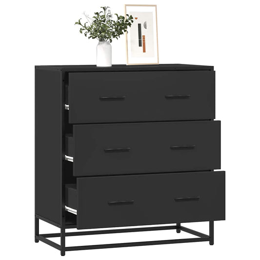 Skjenk Svart 68x35x76 cm