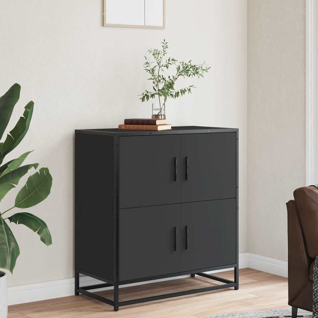 Skjenk Svart 68x35x76 cm