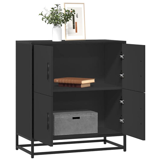 Skjenk Svart 68x35x76 cm