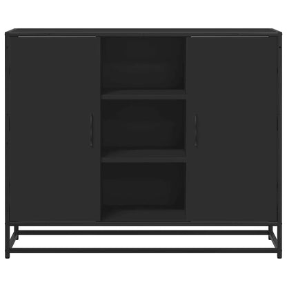 Skjenk Svart 92x35x76 cm
