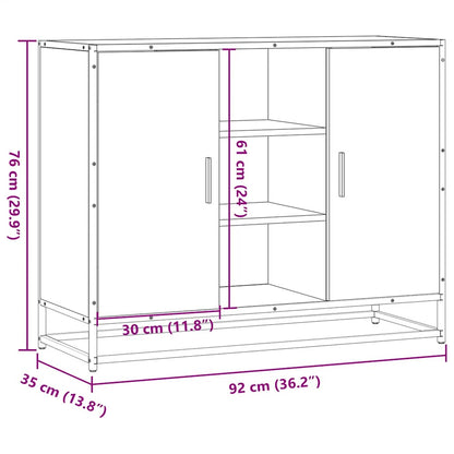 Skjenk Røkt Eik 92x35x76 cm
