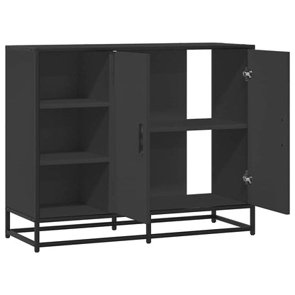 Skjenk Svart 92x35x76 cm