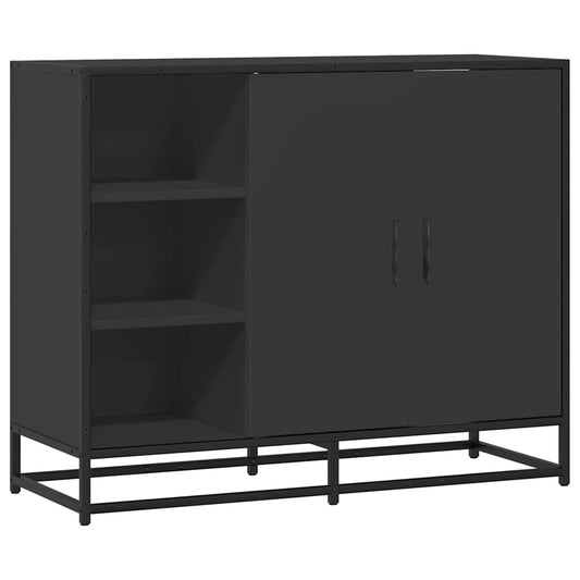 Skjenk Svart 92x35x76 cm