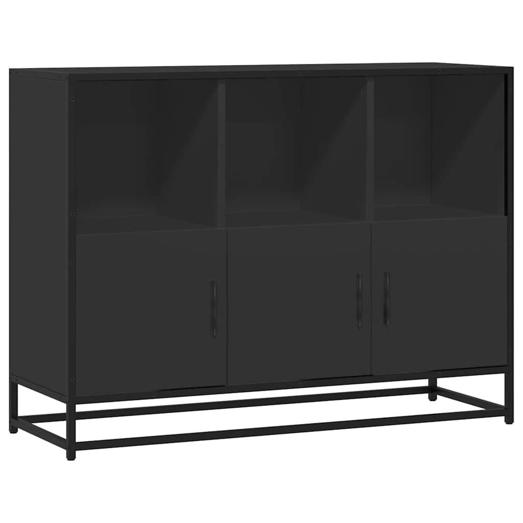 Skjenk Svart 100x35x76 cm