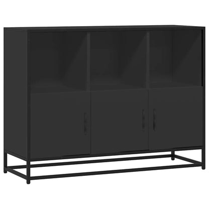 Skjenk Svart 100x35x76 cm