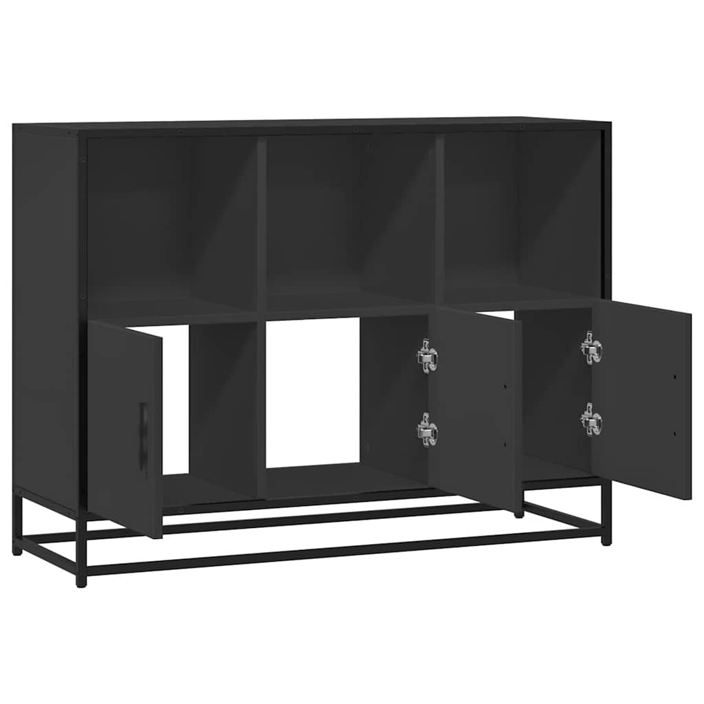Skjenk Svart 100x35x76 cm