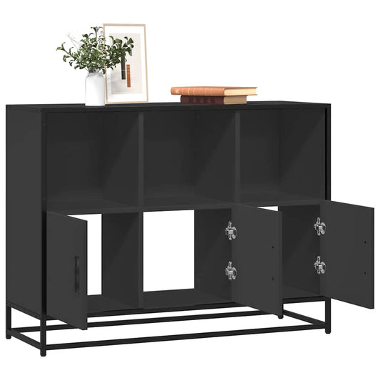 Skjenk Svart 100x35x76 cm
