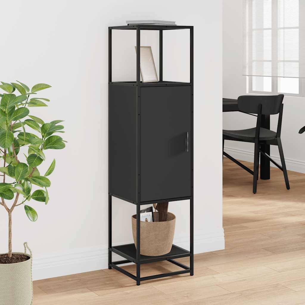 Skap Svart 35,5x35x139 cm