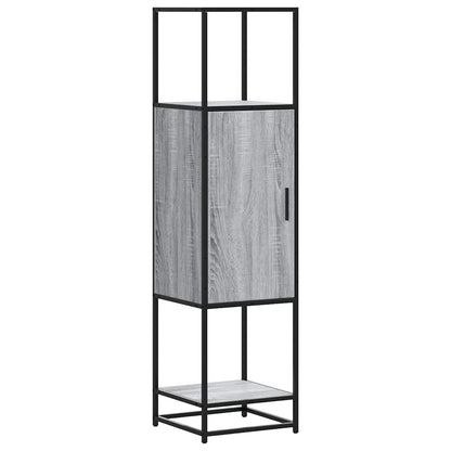 Skap Sonoma Grå 35,5x35x139 cm og metall