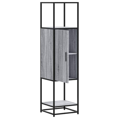 Skap Sonoma Grå 35,5x35x139 cm og metall