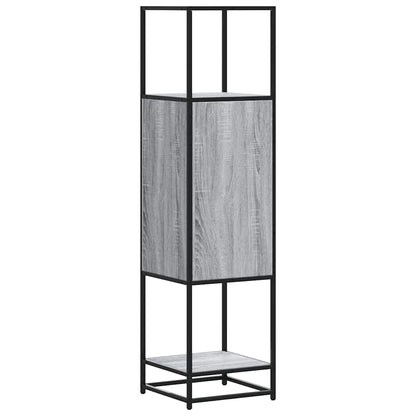Skap Sonoma Grå 35,5x35x139 cm og metall