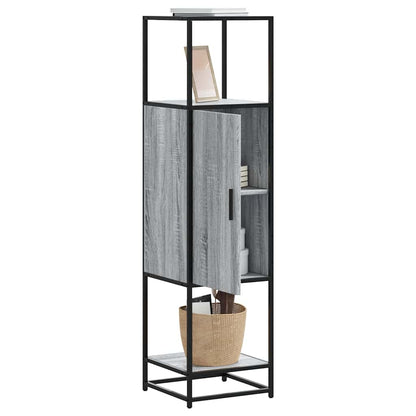 Skap Sonoma Grå 35,5x35x139 cm og metall