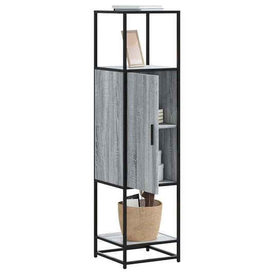 Skap Sonoma Grå 35,5x35x139 cm og metall