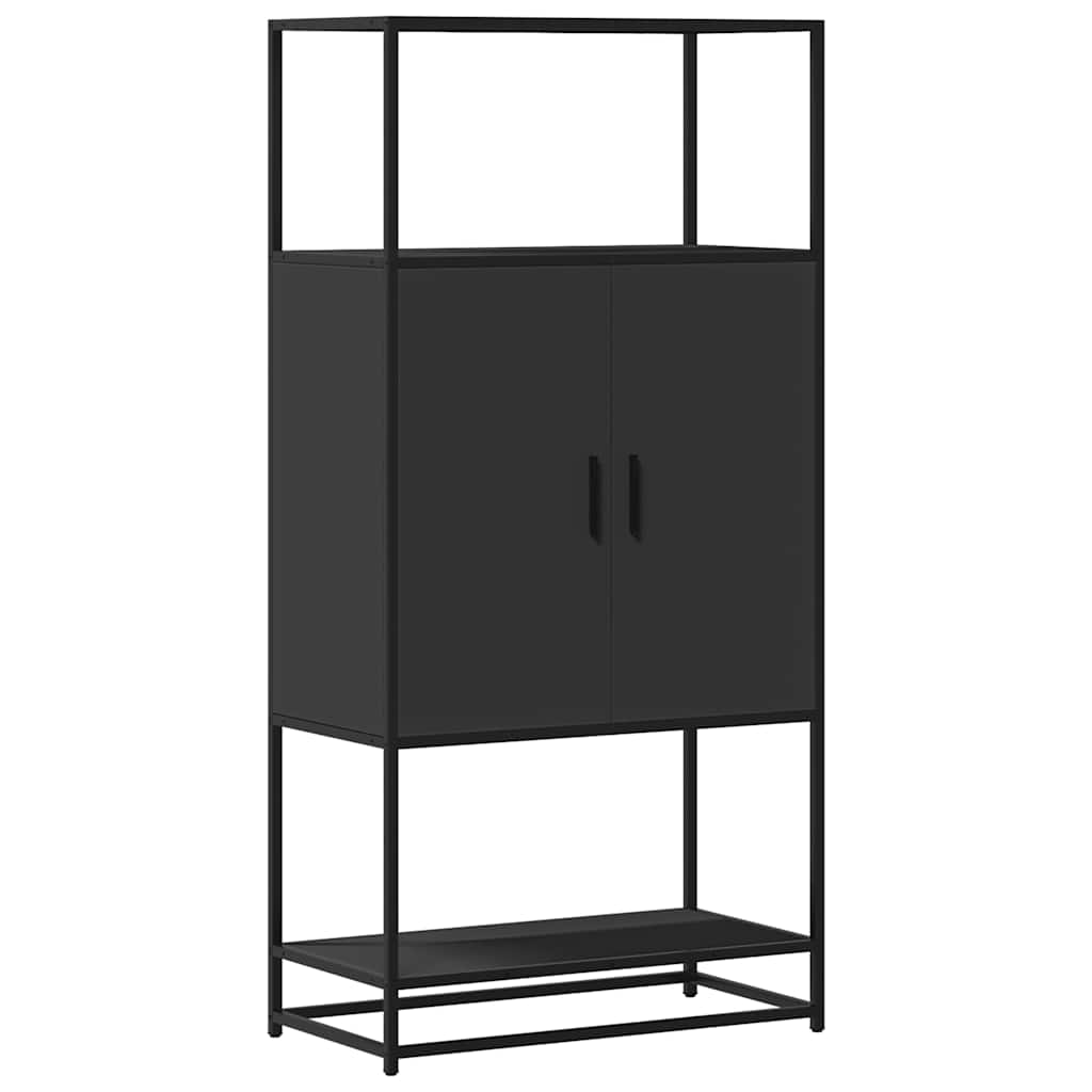 Skap Svart 68x35x139 cm