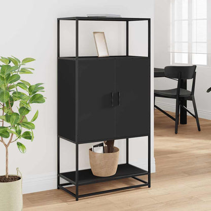 Skap Svart 68x35x139 cm