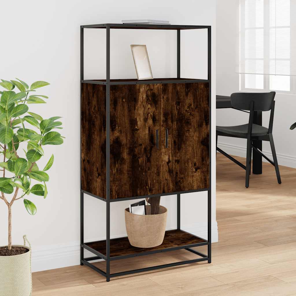 Skap Røkt Eik 68x35x139 cm