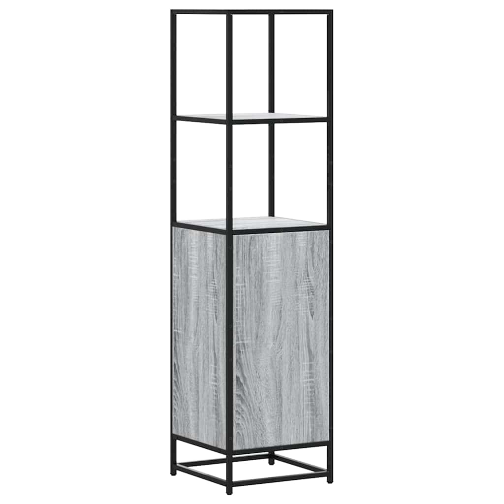 Skap Sonoma Grå 35,5x35x139 cm og metall