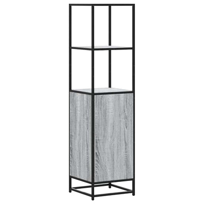 Skap Sonoma Grå 35,5x35x139 cm og metall