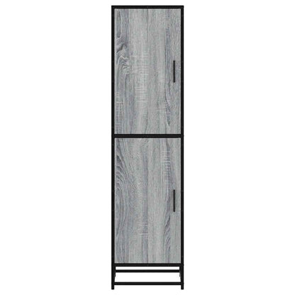 Skap Sonoma Grå 35,5x35x139 cm og metall