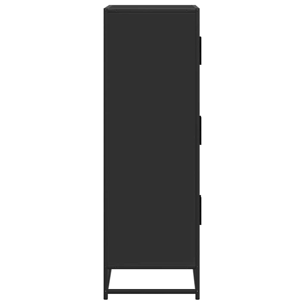 Skap Svart 68x35x106,5 cm