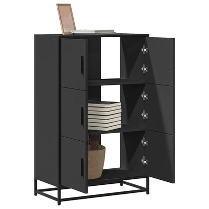 Skap Svart 68x35x106,5 cm