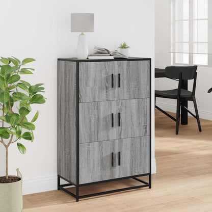 Skap Sonoma Grå 68x35x106,5 cm og metall