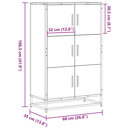 Skap Brun Eik 68x35x106,5 cm