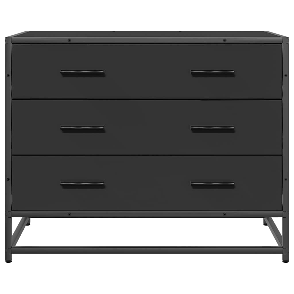 Kommode Svart 70x41x56 cm