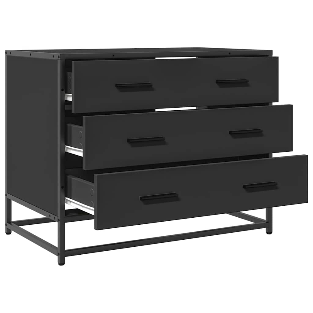 Kommode Svart 70x41x56 cm