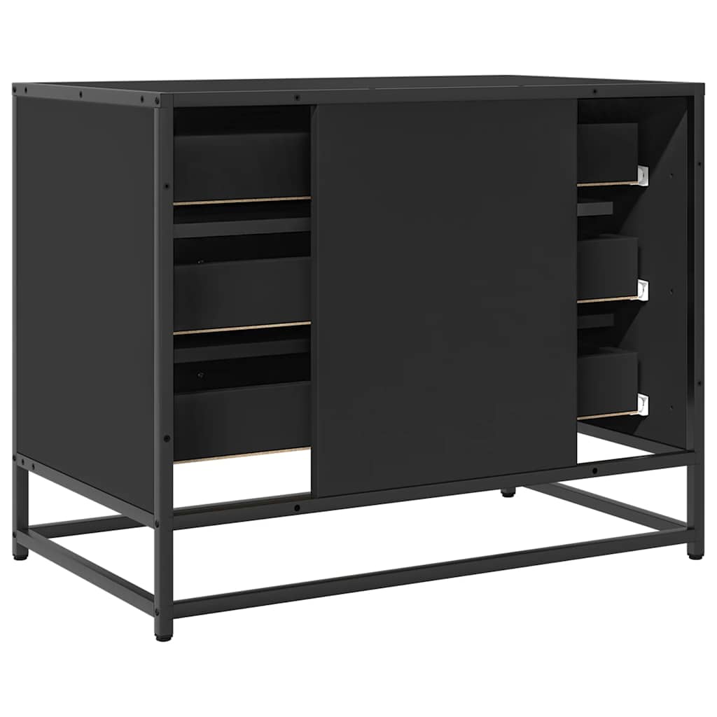 Kommode Svart 70x41x56 cm