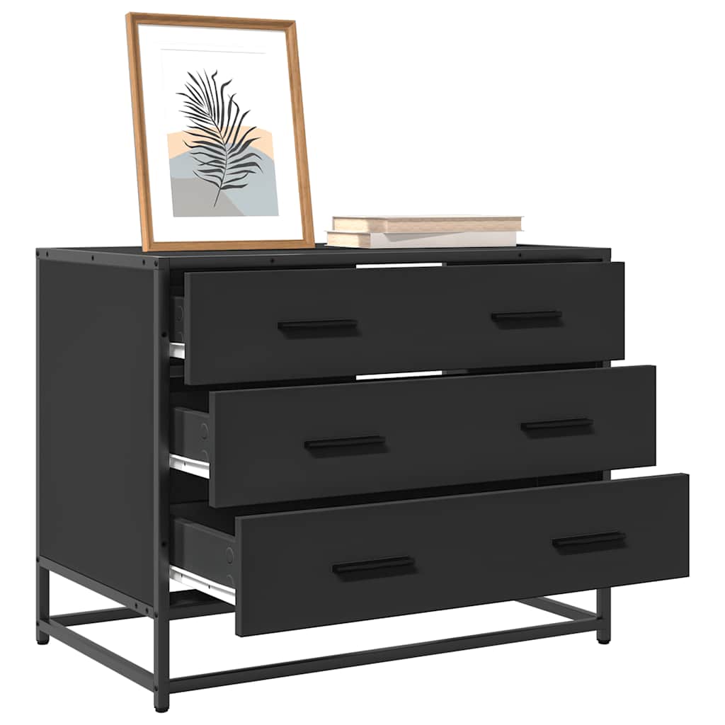Kommode Svart 70x41x56 cm