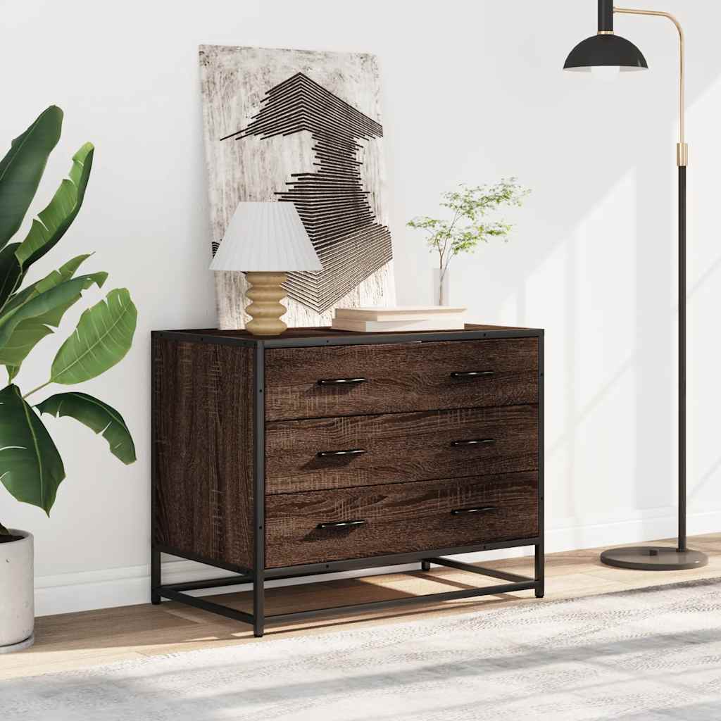 Kommode Brun Eik 70x41x56 cm