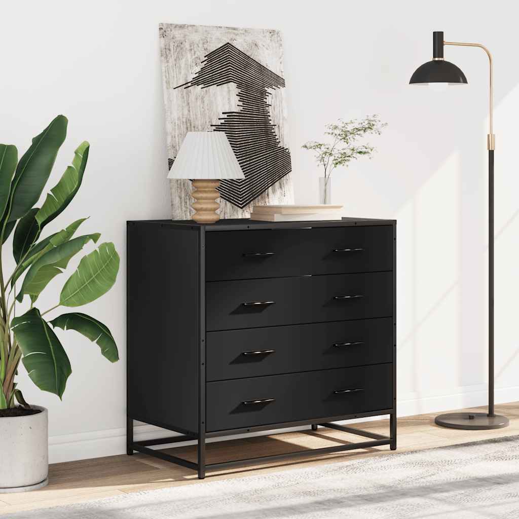 Kommode Svart 70x41x70 cm