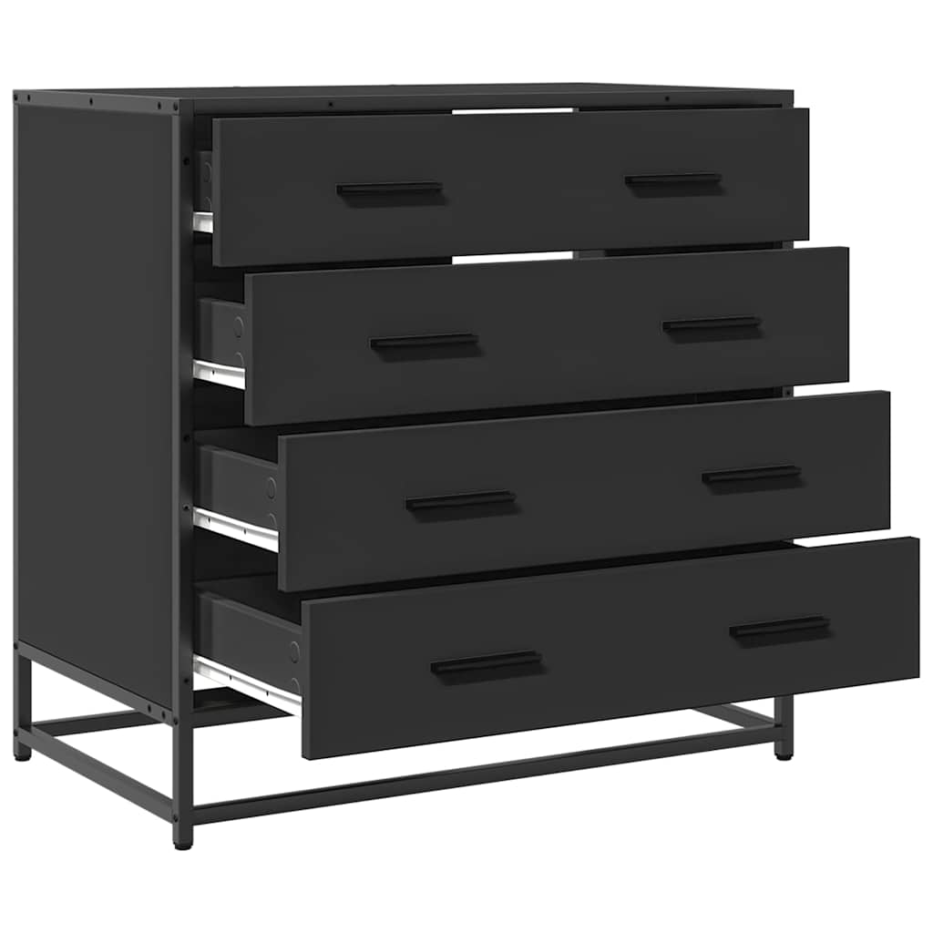 Kommode Svart 70x41x70 cm