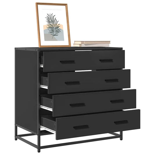 Kommode Svart 70x41x70 cm