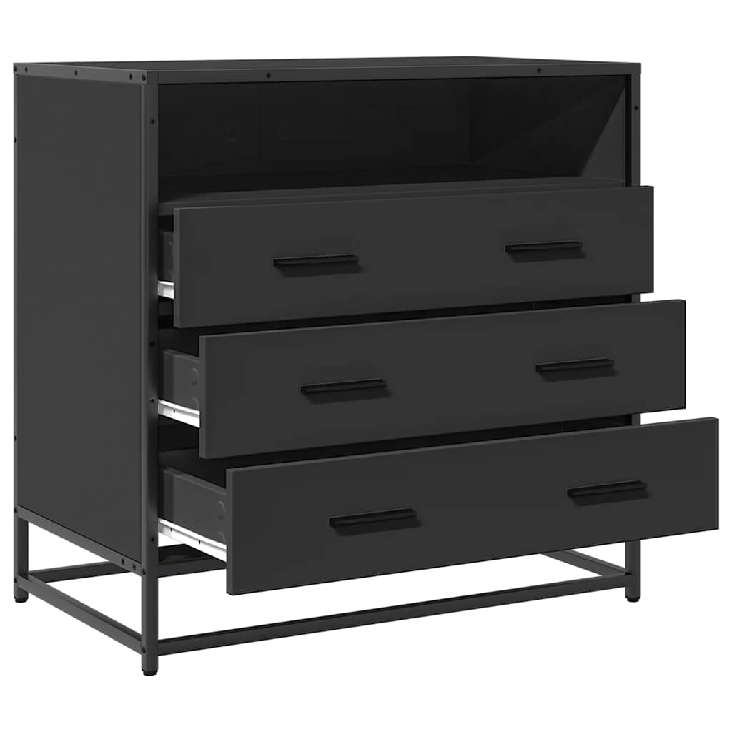 Kommode Svart 70x41x70 cm