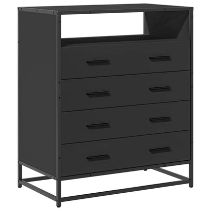 Kommode Svart 70x41x83,5 cm