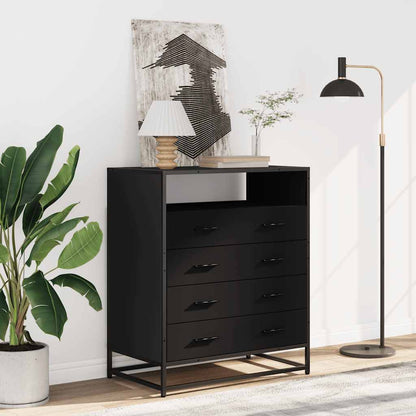 Kommode Svart 70x41x83,5 cm