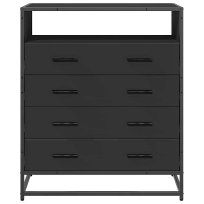 Kommode Svart 70x41x83,5 cm