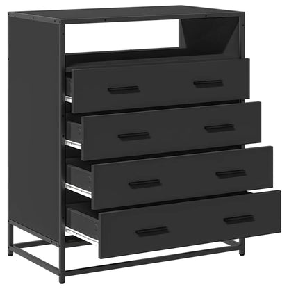 Kommode Svart 70x41x83,5 cm
