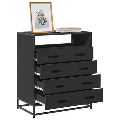 Kommode Svart 70x41x83,5 cm