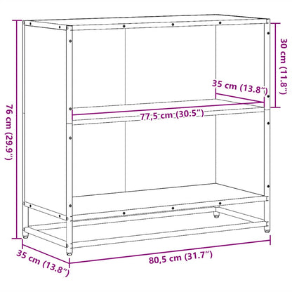 Bokhylle Sonoma Eik 80,5x35x76 cm