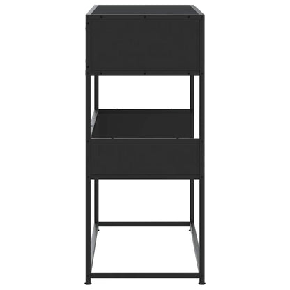 Avlastningsbord Konsollbord Svart 90x35x80 cm