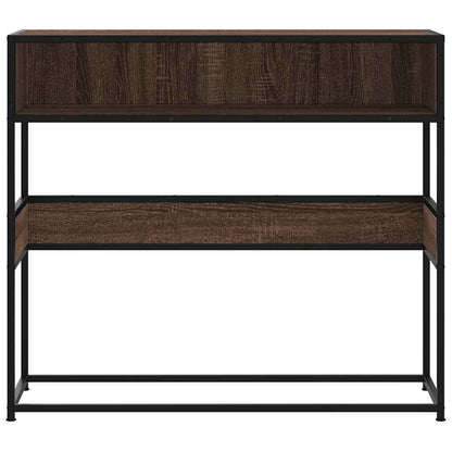 Avlastningsbord Konsollbord Brun Eik 90x35x80 cm