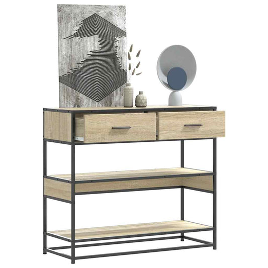 Avlastningsbord Konsollbord Sonoma Eik 90x35x80 cm