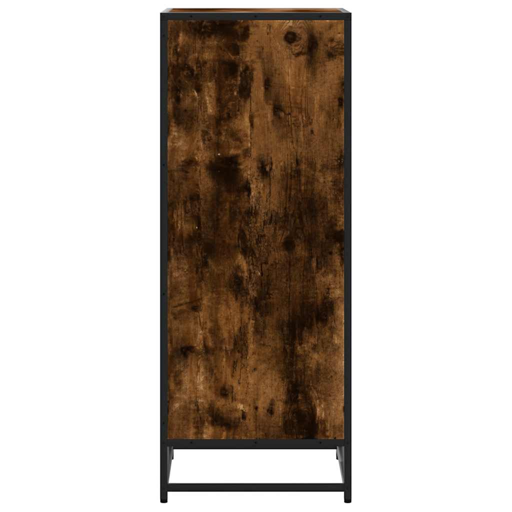 Skoskap Skohylle Skobenk Røkt Eik 48x38x97,5 cm