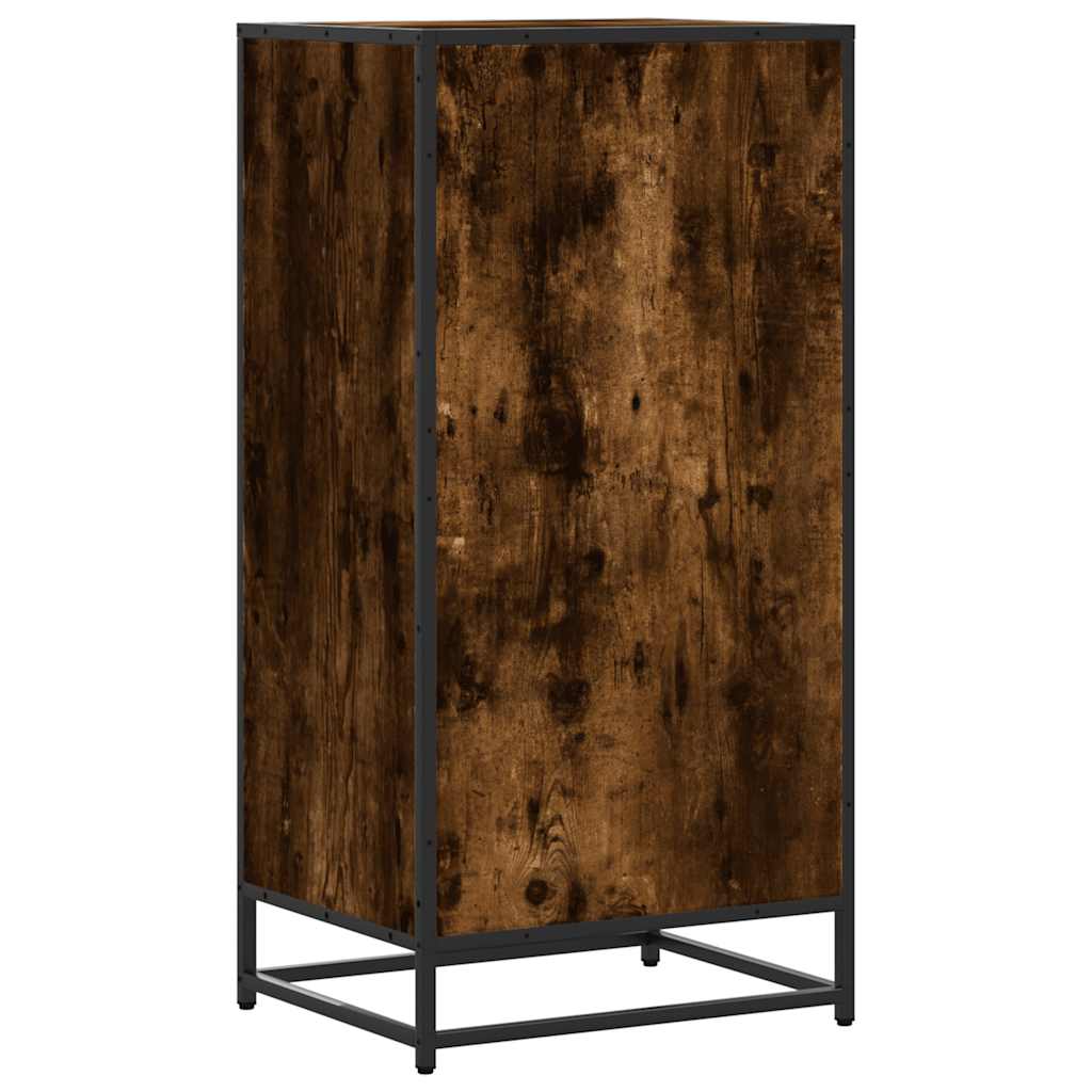 Skoskap Skohylle Skobenk Røkt Eik 48x38x97,5 cm