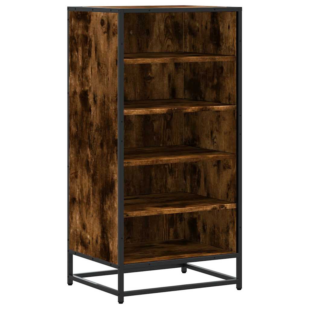 Skoskap Skohylle Skobenk Røkt Eik 48x38x97,5 cm