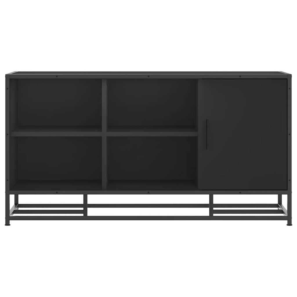 Skoskap Skohylle Skobenk Svart 100x40x53,5 cm og metall